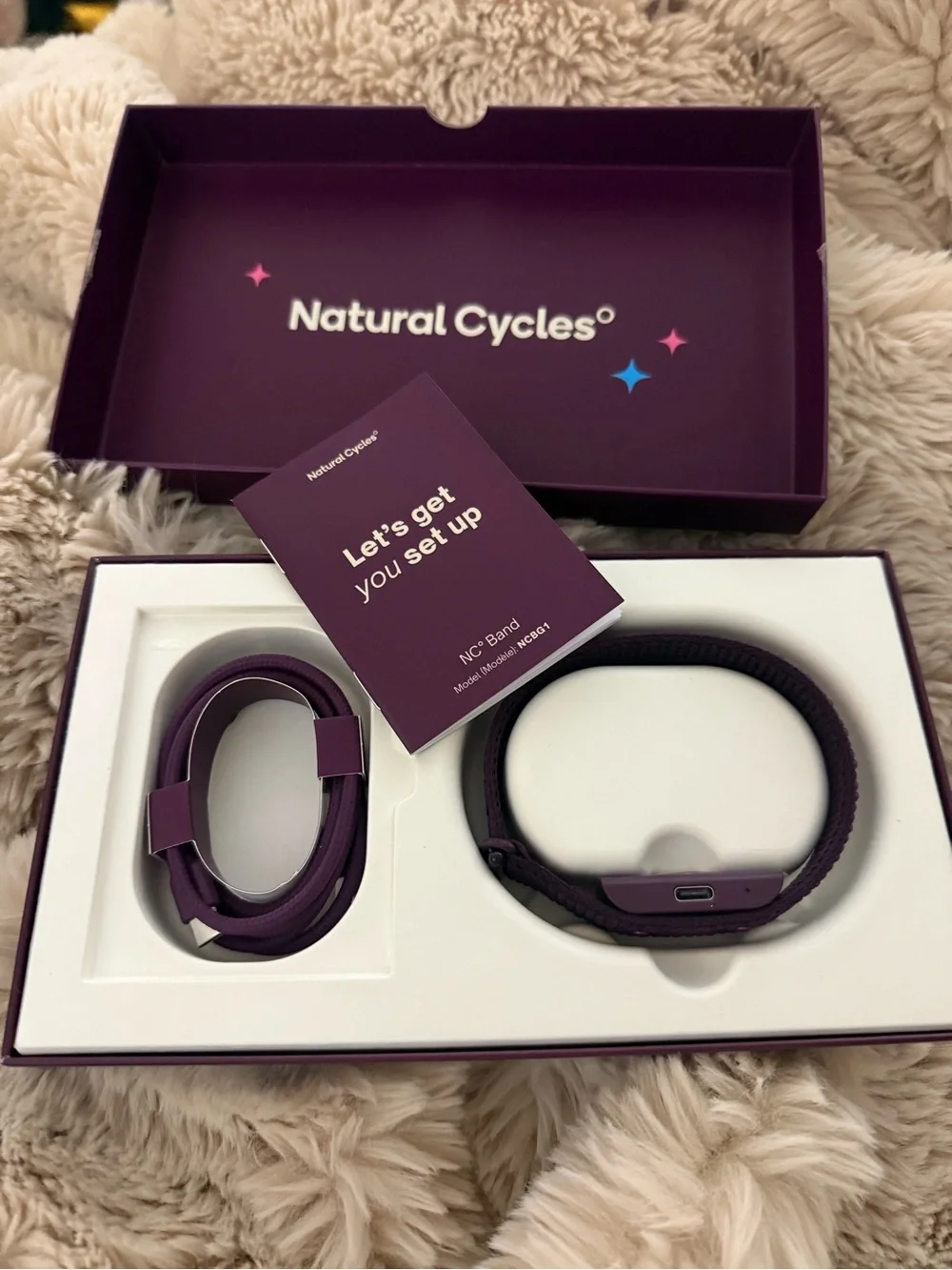 NEW Natural Cycles NC° Band NCBG1 Fertility Temperature Tracker Purple